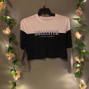 Hollister Cropped Long Sleeve Tee